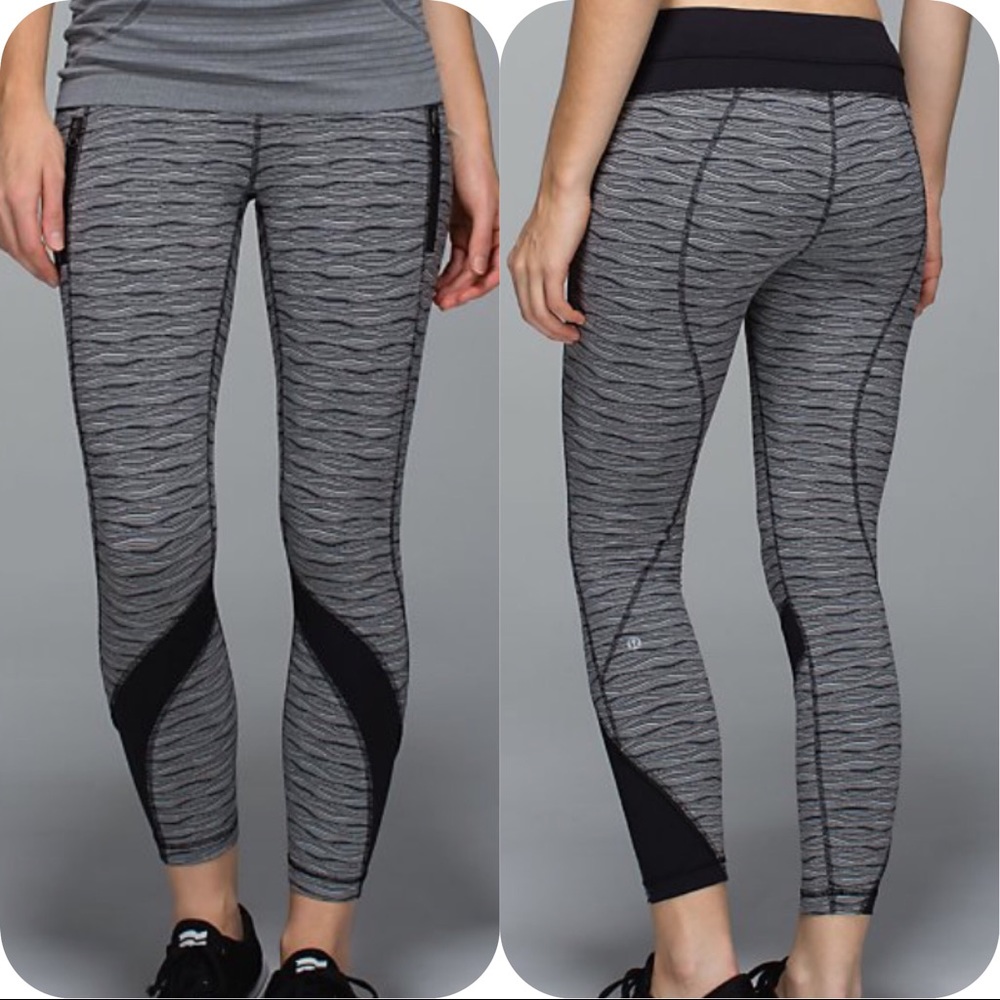LULULEMON INSPIRE TIGHT II TEXTURE WAVE -- Size 8